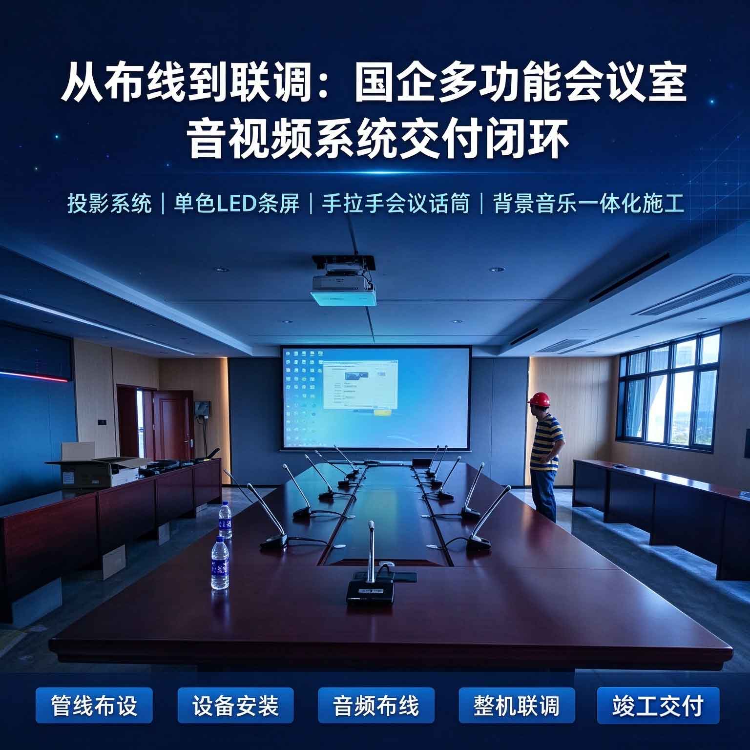 会议室音视频集成｜全流程施工交付案例